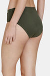 Zivame Low Rise Full Coverage No Visible Panty Line Hipster - Dark Green — thumbnail 2